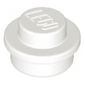 Plaat, Rond 1x1 White